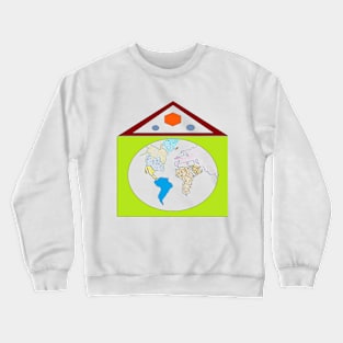 sauve le monde de coronavirus Crewneck Sweatshirt